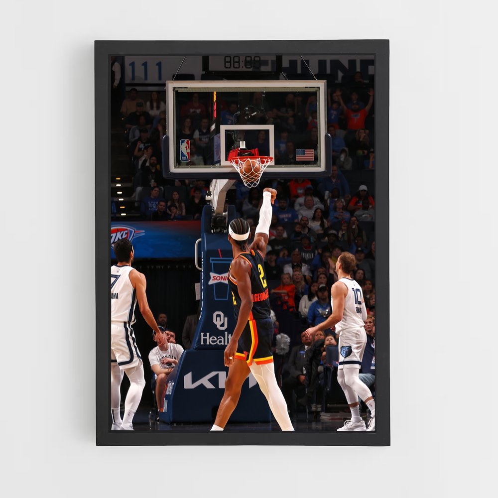 Poster Oklahoma city thunder – affiche Basketball (vue 2)